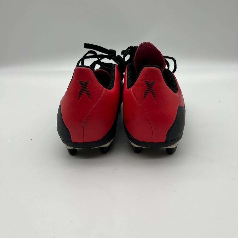 Adidas Soccer Cleats Mens 8 Black X 18.4 FG BB9375 Red White Stripes Athletic - Picture 5 of 8